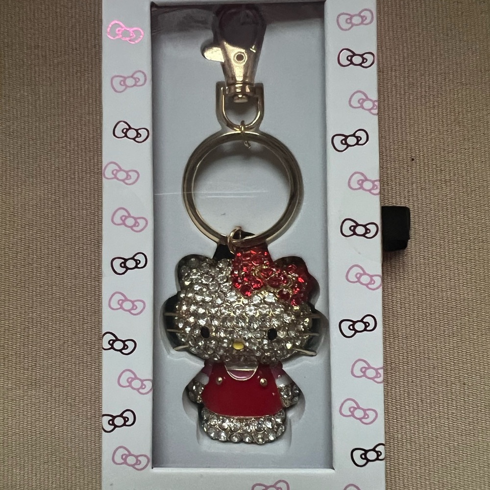 Hello Kitty Rhinestone Keychain